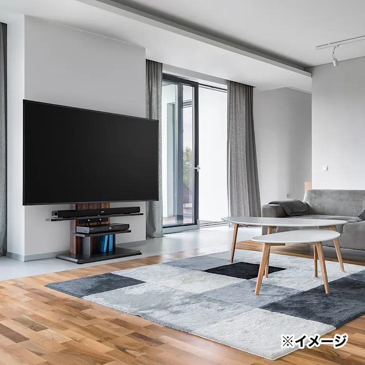 【通常WEB価格37800円】壁寄せTV台 WS-C690-DB【別送品】