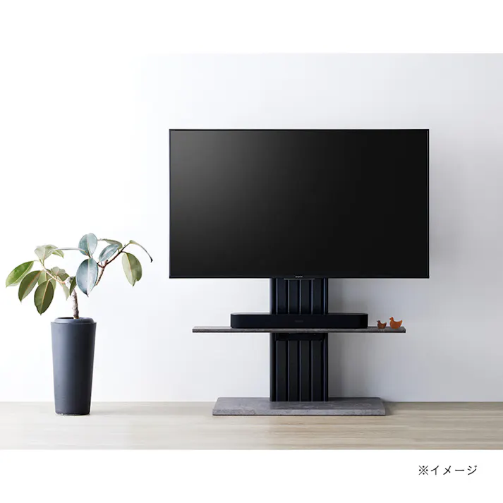 【通常WEB価格27800円】壁寄せテレビ台 PLW-1210TV-BK【別送品】