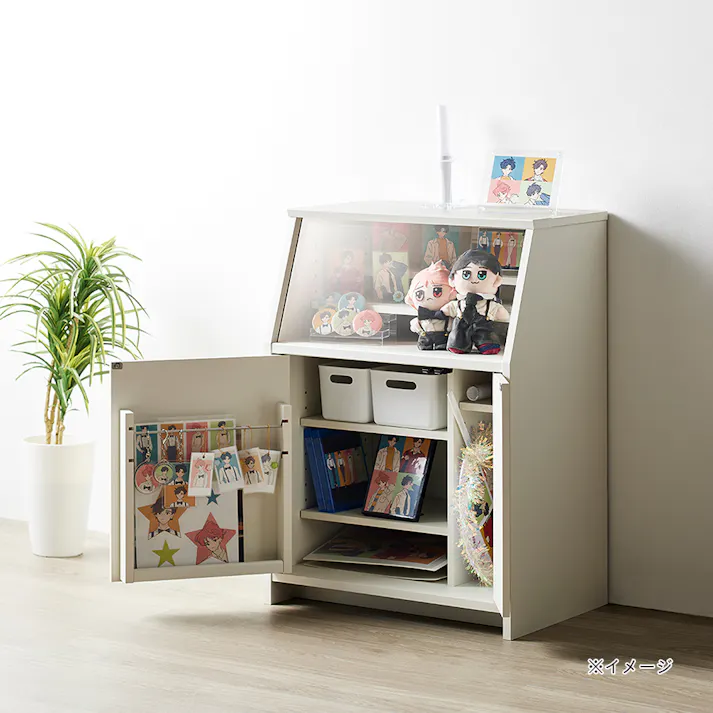 推し活ラック OPN (オシピタ) OPN-8060ST-WH 【別送品】