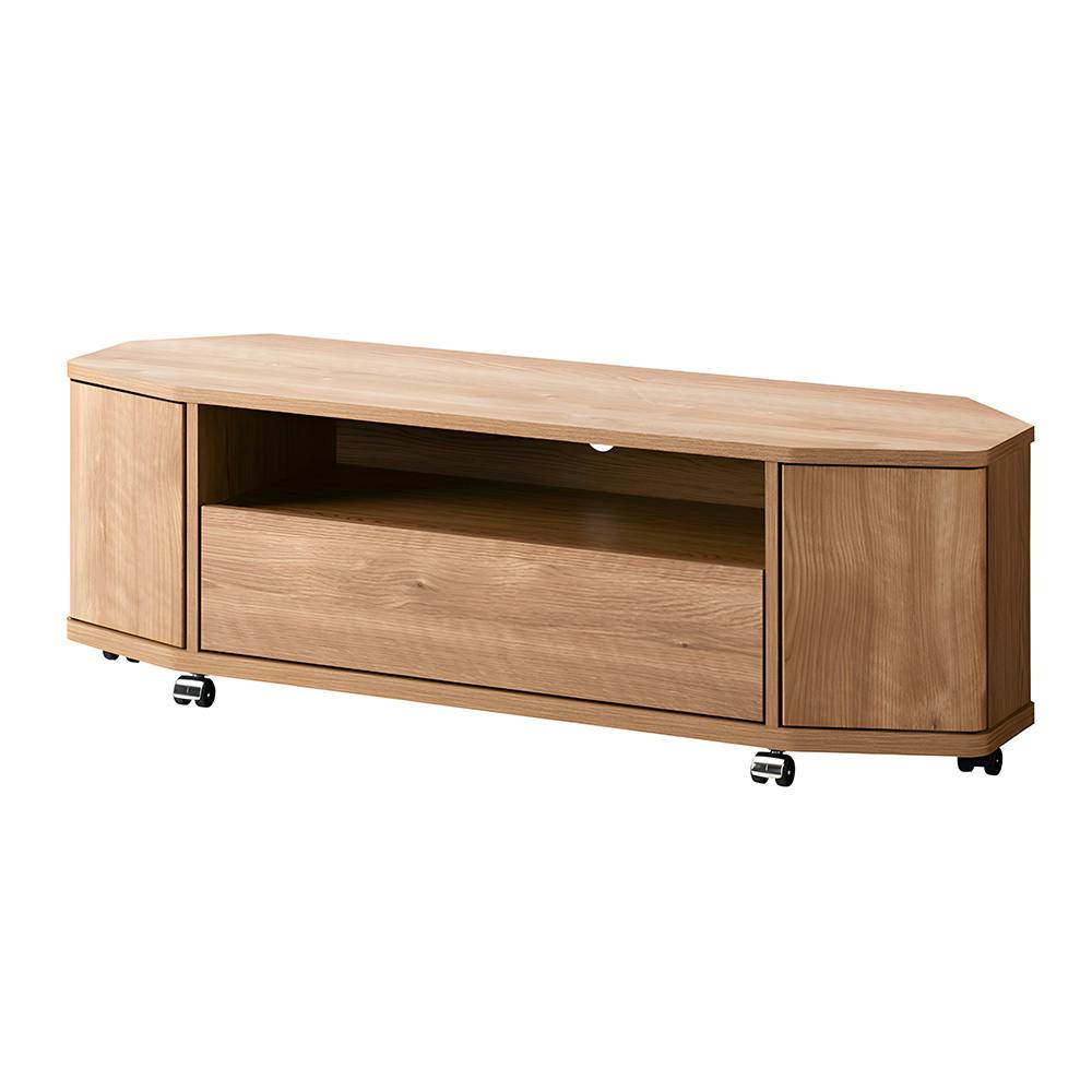 【通常WEB売価17800円】コーナーテレビ台 ナチュラル LVA-4012AV-NA 幅115cm 奥行36cm 高さ37.2cm【別送品】