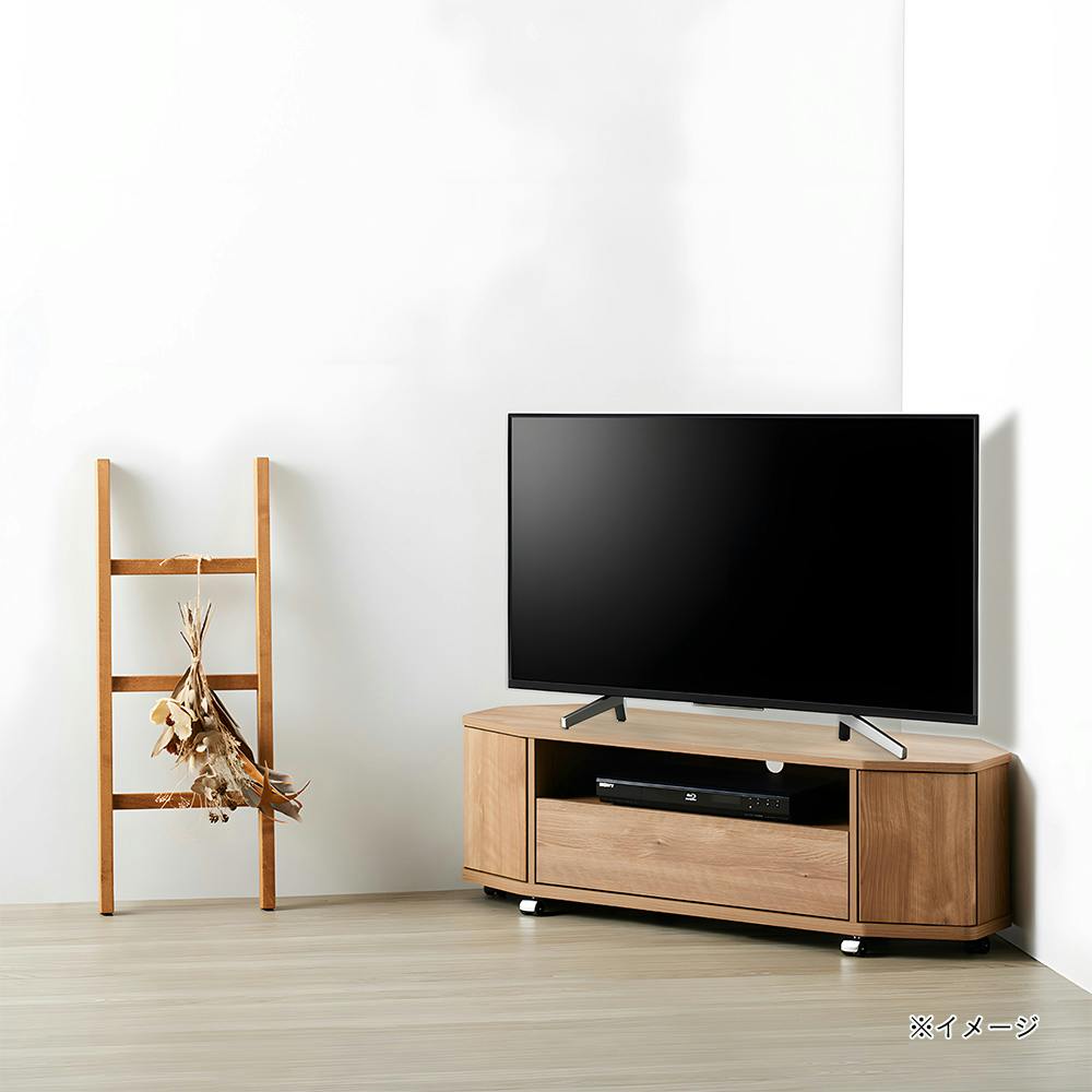 コーナーテレビ台 ナチュラル LVA-4012AV-NA 幅115cm 奥行36cm 高さ