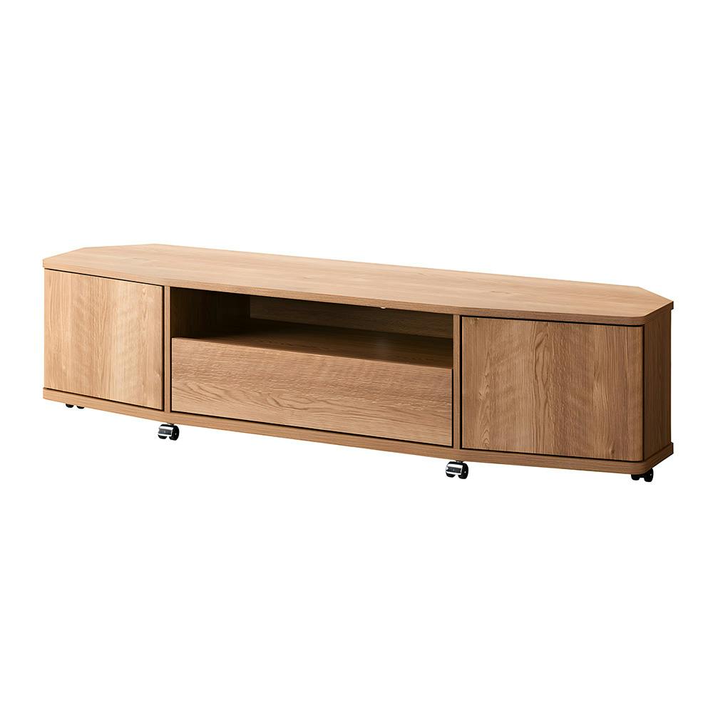 コーナーテレビ台 ナチュラル LVA-4015AV-NA 幅150cm 奥行39cm 高さ37.2cm【別送品】