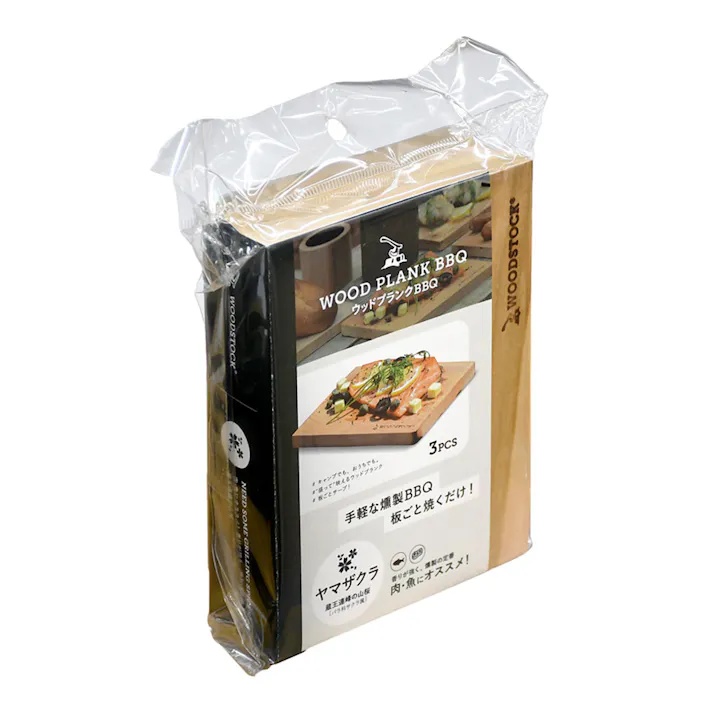 WOODSTOCK WOOD PLANK BBQ ウッドプランクBBQ ヤマザクラ 3PCS