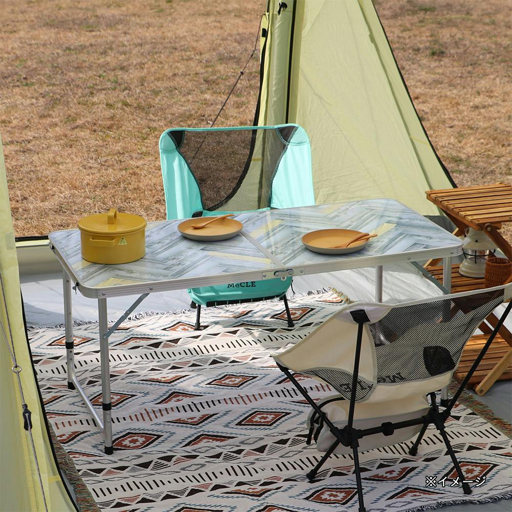 MeCLE ミクル レジャーテーブル リラックスグリーン【別送品