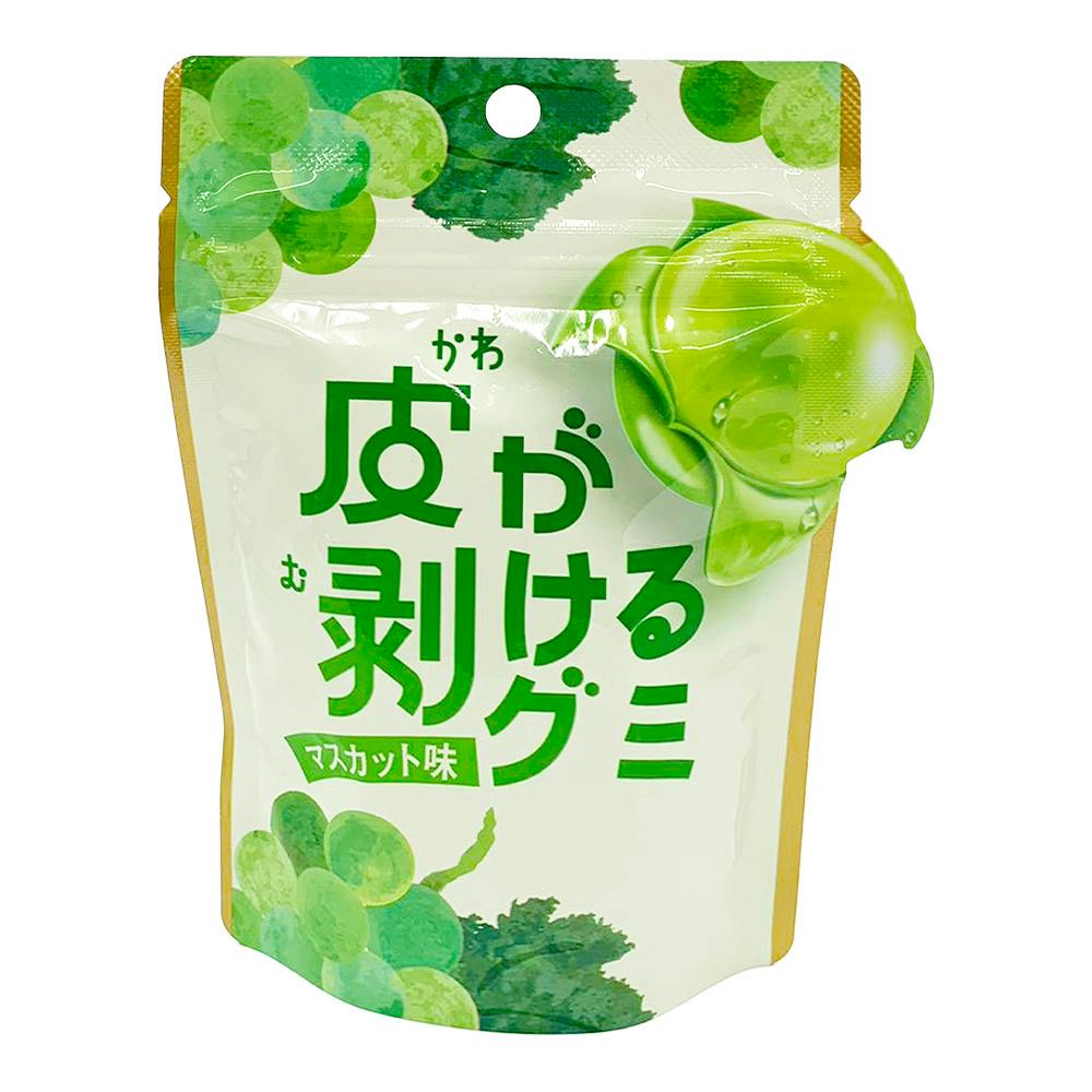 皮がむけるグミ マスカット味