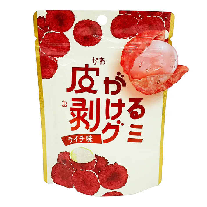 皮がむけるグミライチ味