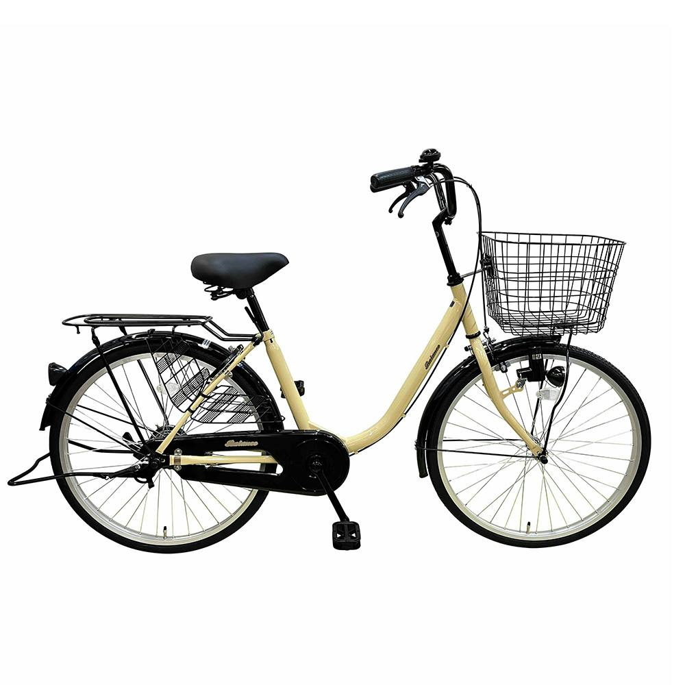 【自転車】軽快車 バランス 24インチ ベージュ