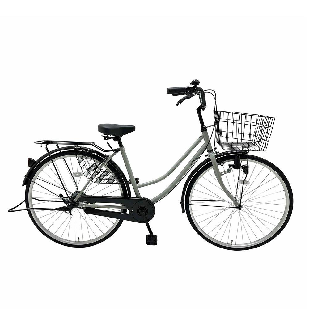 自転車】軽快車 ミリオン 27インチ マッドグレー | ファミリーサイクル