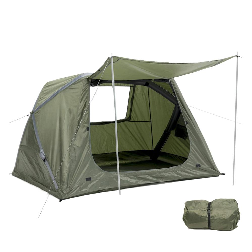 空気で膨らむエアーフレームテント 軽量コンパクト 2人用 収納バッグ