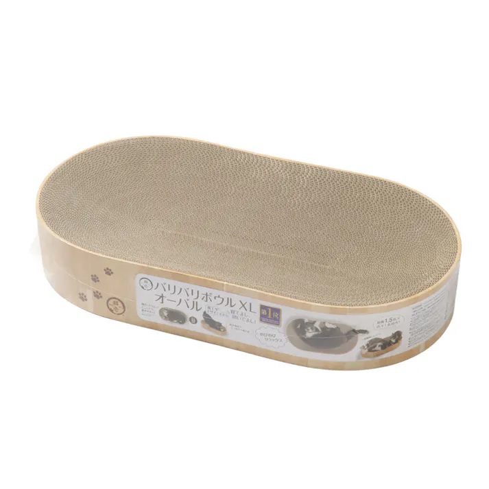 バリバリボウル オーバル ライトブラウン XL