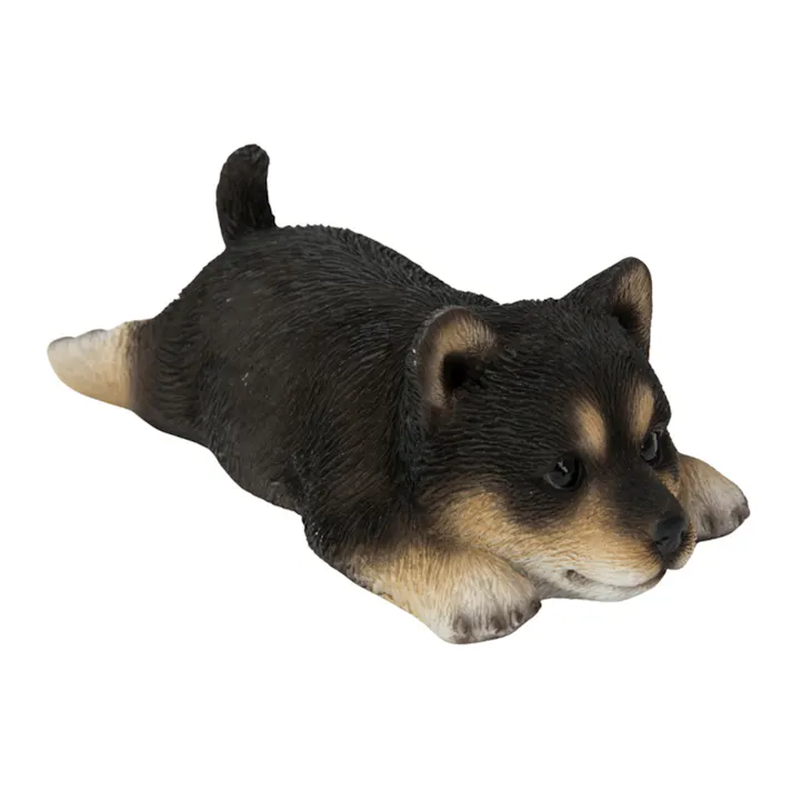 うつぶせ黒柴犬マグネット