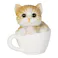 ビスケットとら猫のティーカップ