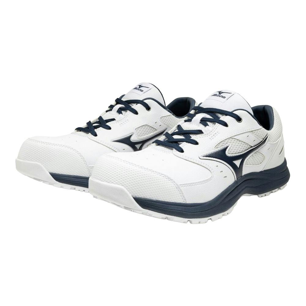 ミズノ 安全靴 オールマイティLSIII 11L F1GA260001 ホワイト×ネイビー