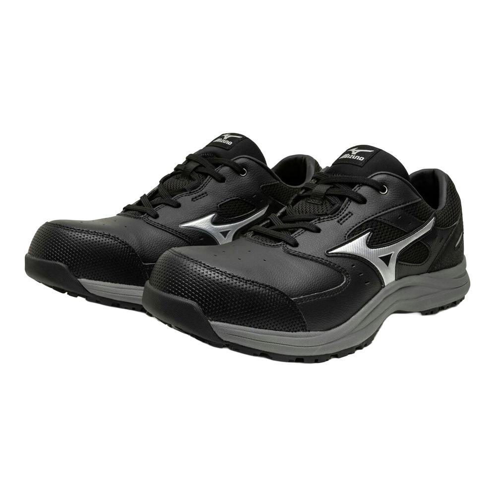 ミズノ 安全靴 オールマイティLSIII 11L F1GA260009 ブラック×シルバー
