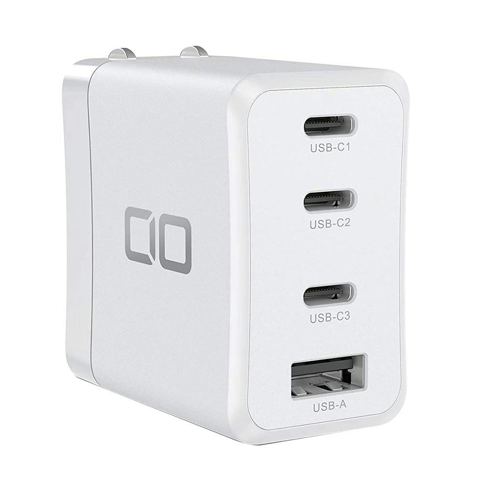 CIO ACプラグタイプ GaN65W急速充電器 4ポート CIO-G65W3C1A-WH USB-C×3 USB-A×1 | 携帯・スマホグッズ  通販 | ホームセンターのカインズ