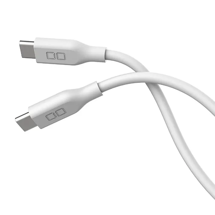 CIO シリコンケーブル USB-C to USB-C 1m ホワイト CIO-SL30000-CC1-WH