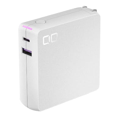 CIO SMARTCOBY Pro CABLE L ケーブル内蔵モバイルバッテリー SMARTCOBYPRO-30W-PLUG-WH