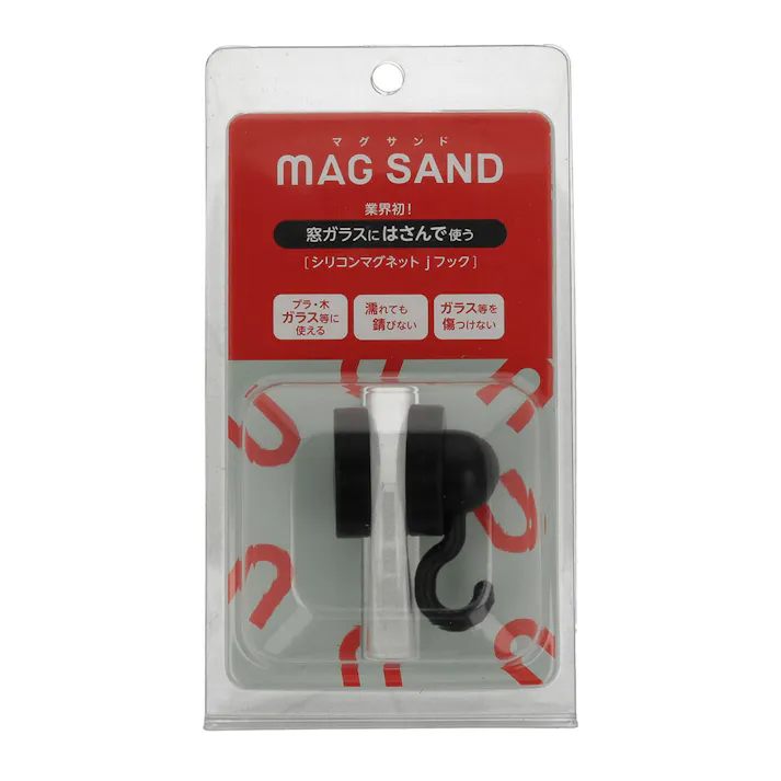 マグエバー シリコンマグネット マグサンド jフック ブラック 1-0252SAND-JB