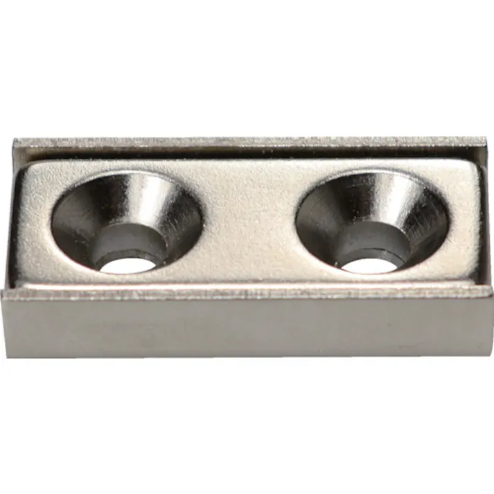 【CAINZ-DASH】マグエバー ネオジム磁石 角型 キャップ付 NCC-30L 超強力 皿穴2つ穴 M4 13NCC30L1327【別送品】