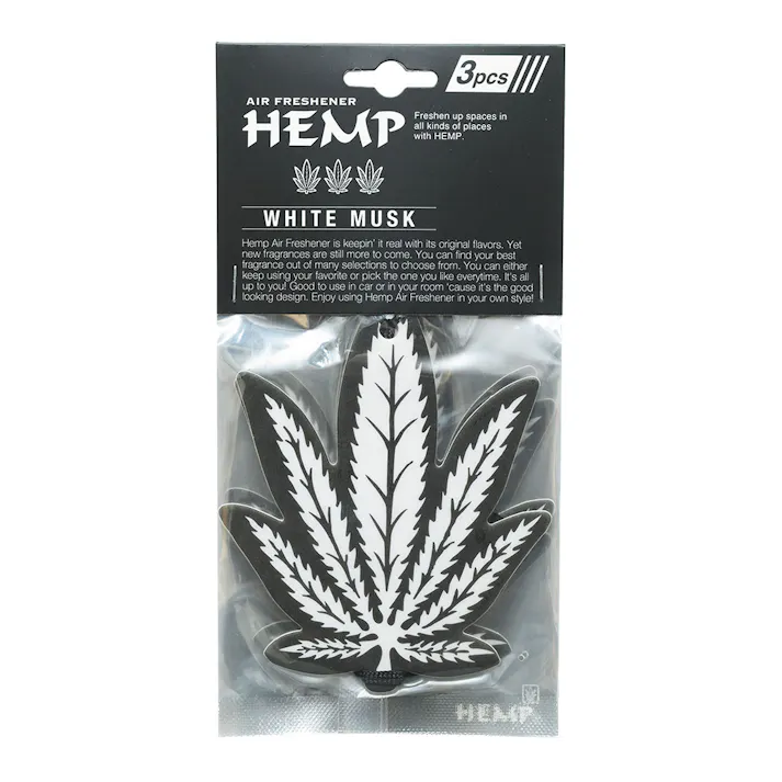 ニューアークス HEMP エアーフレッシュナー ホワイトムスク NAX-052-001 3PCS
