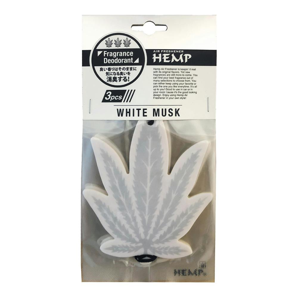 ニューアークス HEMP フレグランス&デオドラント エアーフレッシュナー ホワイトムスク NAX-056-001 3PCS 車用芳香剤・消臭剤 ニューアークス HEMP フレグランス&デオドラント エアーフレッシュナー ホワイトムスク NAX-056-001 3PCS 車用芳香剤・消臭剤