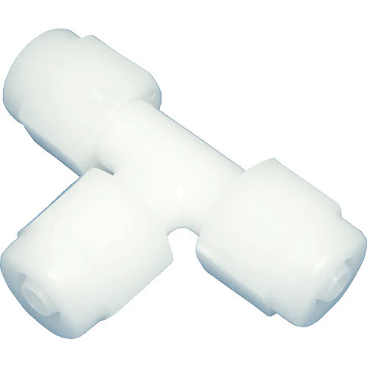 【CAINZ-DASH】アラム チューブ継手 FUコネクター T型 ポリプロピレン(白)(1764-03) 適用チューブ径4×6mm FCT0406PP【別送品】