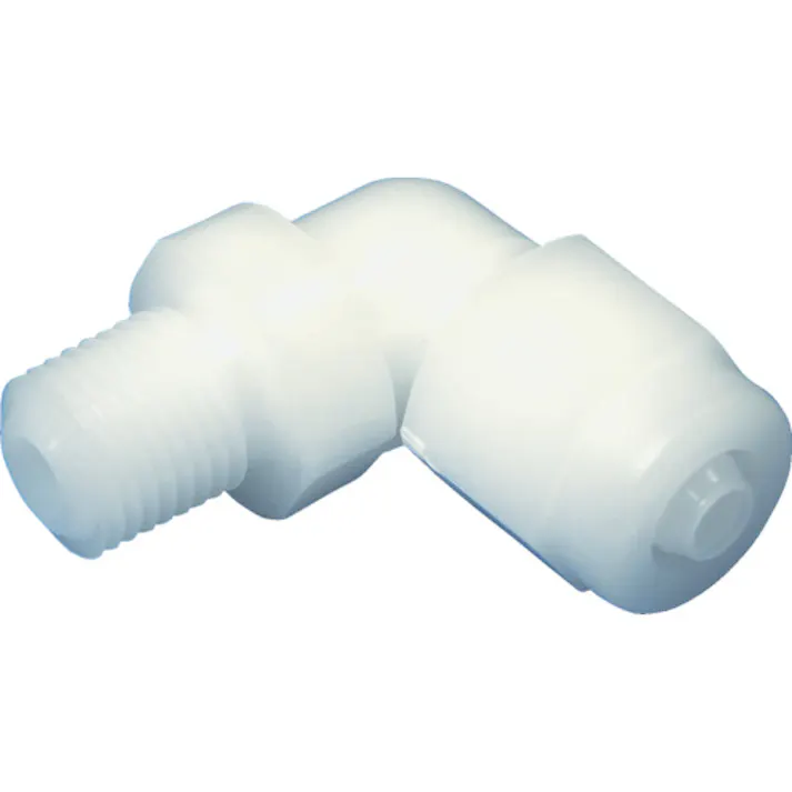 【CAINZ-DASH】アラム チューブ継手 FUコネクター ハーフエルボ ポリプロピレン(白)(1768-05) 適用チューブ径6×8mm FHL0608R14PP【別送品】