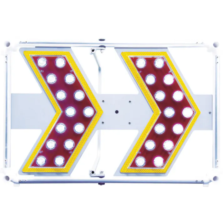 【CAINZ-DASH】仙台銘板 軽量型矢印板 LIGHT H400×W600mm 白LED 3093100【別送品】