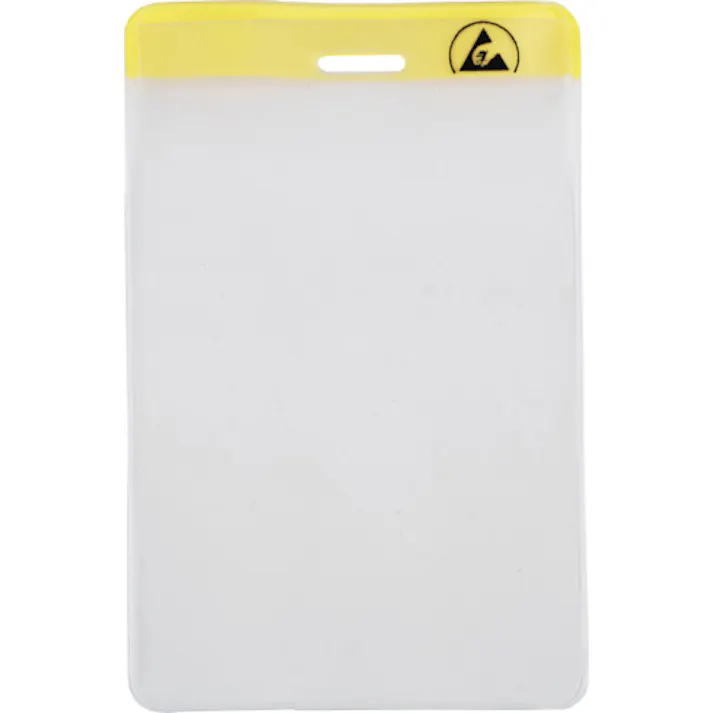 【CAINZ-DASH】DESCO JAPAN 静電対策ネームカードホルダー 縦型 68X111mm 35014【別送品】