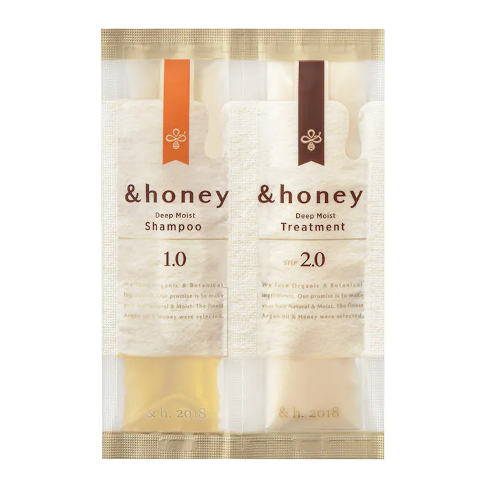 ヴィークレア アンドハニー ディープモイスト シャンプー1.0 ヘアトリートメント2.0 お試し 10ml+10g
