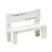 ミニチュアパーツ ベンチ ホワイト