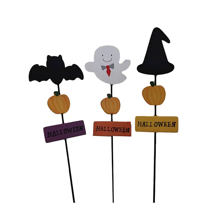 木製ハロウィンピック アソート