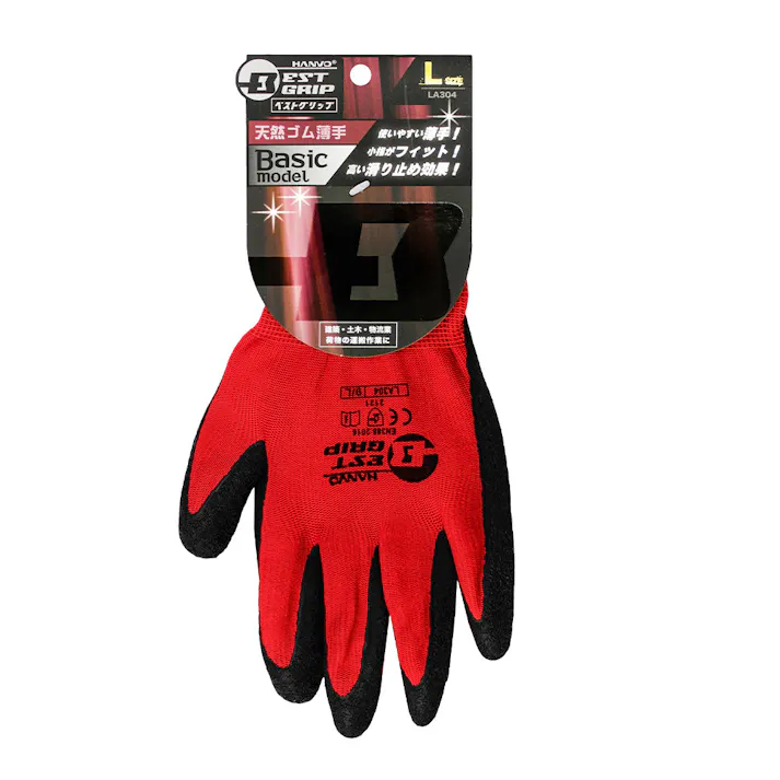 ベストグリップ 天然ゴム薄手手袋 1双 S