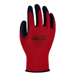 ベストグリップ 天然ゴム薄手手袋 M 1P レッド