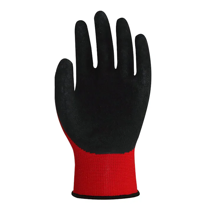 ベストグリップ 天然ゴム薄手手袋 L 1P レッド