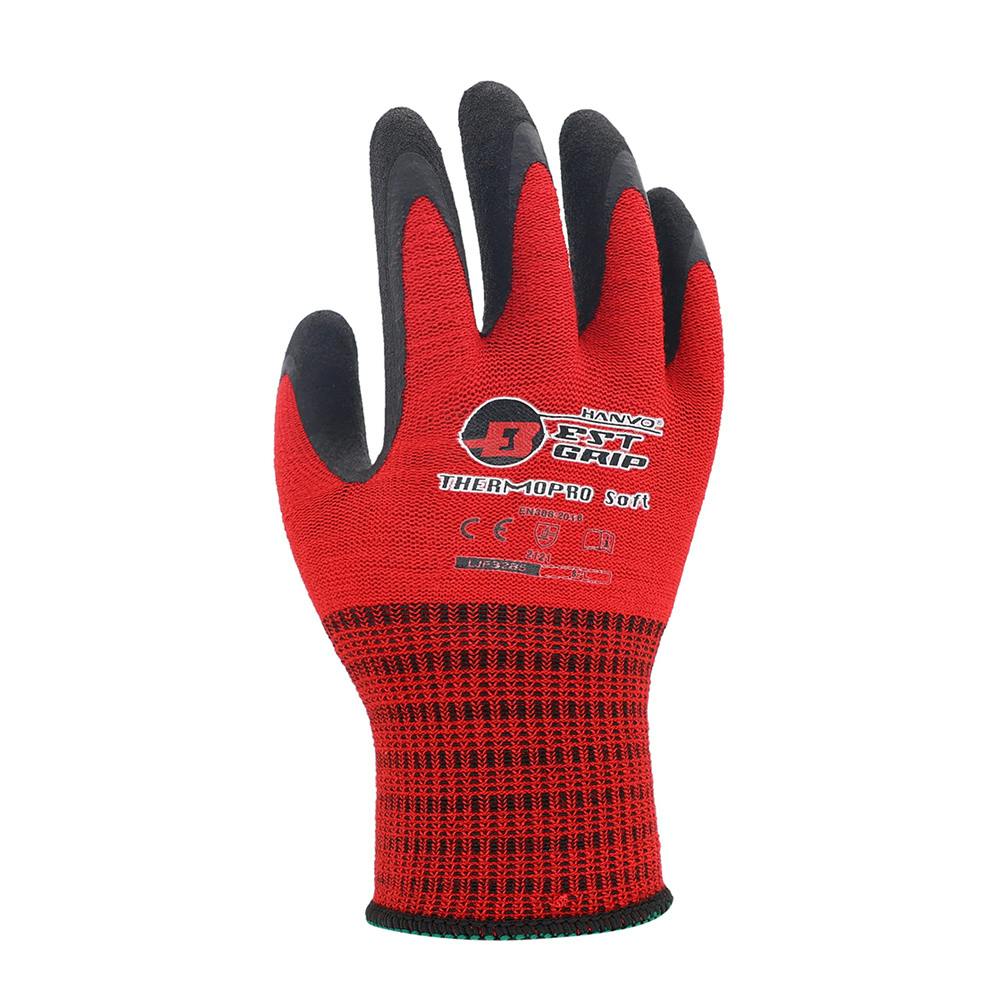 サーモプロソフト アクリル裏起毛 LJF3285 レッド M 1足組