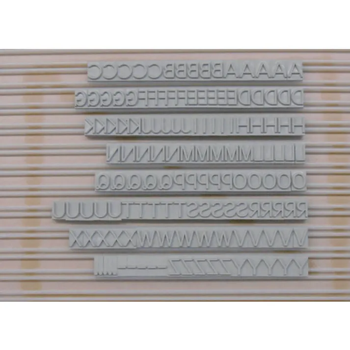 【CAINZ-DASH】山崎産業 フラットスタンプ・ロールマーカー用差替式ゴム活字 YA-3(Yタイプ・英字セット)(3mm) KJ-YA-03【別送品】