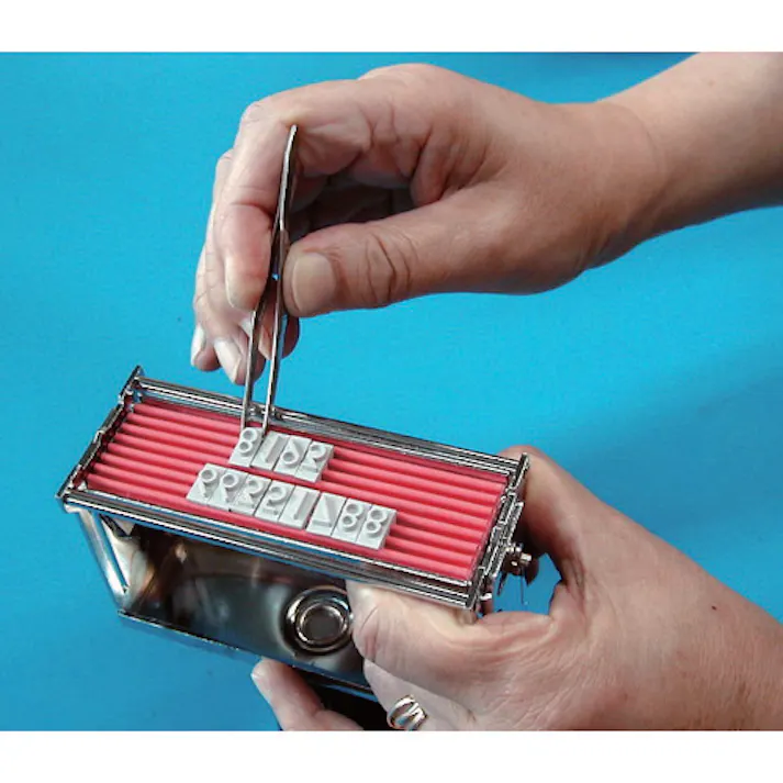 【CAINZ-DASH】山崎産業 フラットスタンプ・ロールマーカー用差替式ゴム活字 YA-6(Yタイプ・英字セット)(6mm) KJ-YA-06【別送品】