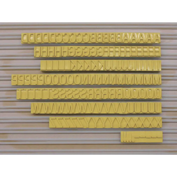 【CAINZ-DASH】山崎産業 フラットスタンプ・ロールマーカー用差替式ゴム活字 SA-8(Sタイプ・英字セット)(8mm) KJ-SA-08【別送品】