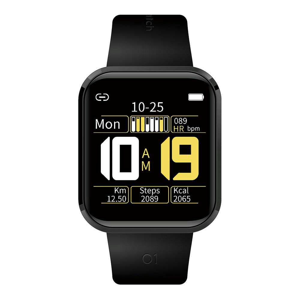 アリアス スマートウォッチ スクエアタイプ ブラック WW19043S-BK