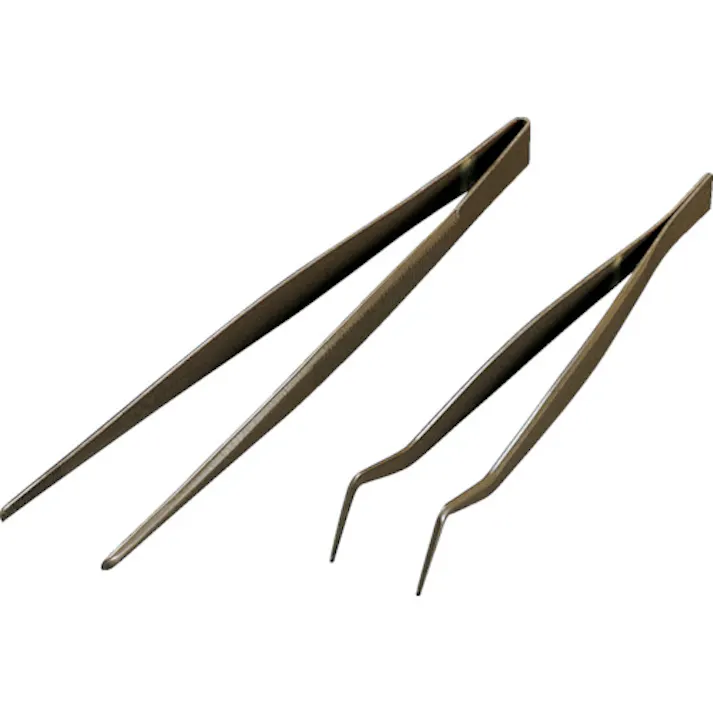【CAINZ-DASH】フロンケミカル フッ素樹脂コーティングピンセット 240mm 膜厚約50μ NR0366-005【別送品】