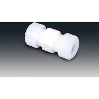 【CAINZ-DASH】フロンケミカル チューブ継手(フッ素樹脂) PTFEスリーシール式I型ジョイント 6φ NR1089-001【別送品】