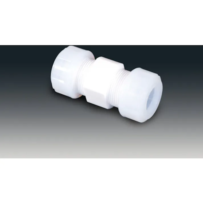 【CAINZ-DASH】フロンケミカル チューブ継手(フッ素樹脂) PTFEスリーシール式I型ジョイント 10φ NR1089-003【別送品】