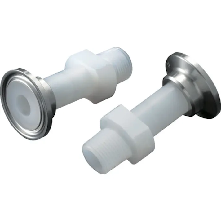 【CAINZ-DASH】フロンケミカル フッ素樹脂(PFA)ヘルール×おねじジョイントR1/4 NR2118-001【別送品】