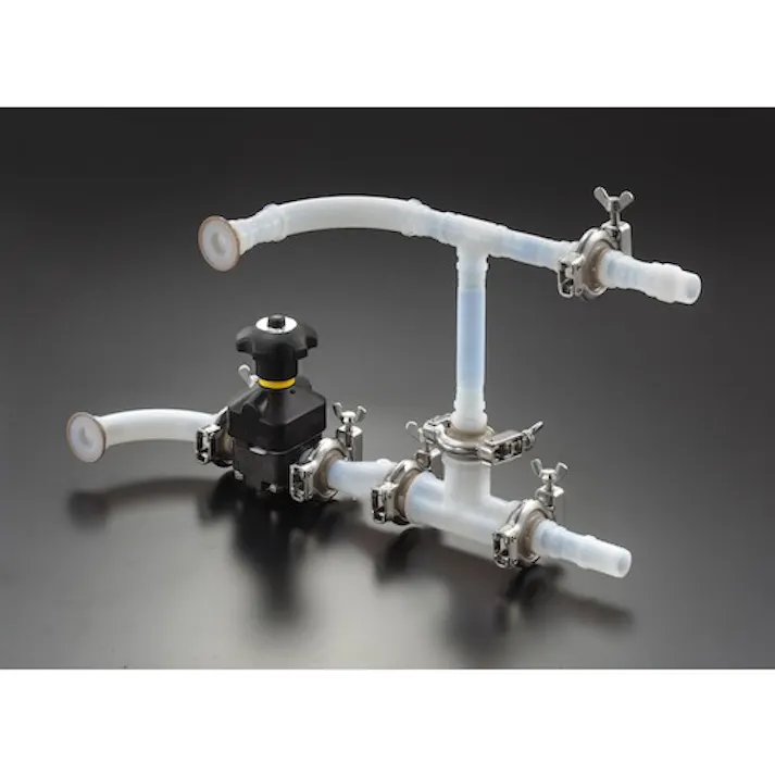 【CAINZ-DASH】フロンケミカル フッ素樹脂(PFA)ヘルール×おねじジョイントR1/4 NR2118-001【別送品】