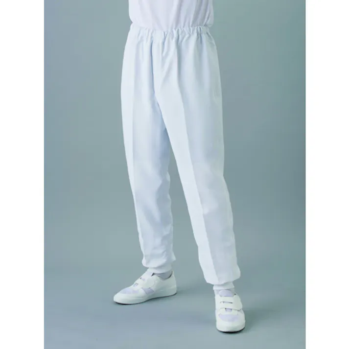 【CAINZ-DASH】東洋リントフリー クリーンルーム用ウェア 異物混入防止対策パンツ JK364C 4L 白 JK364C-01-4L【別送品】