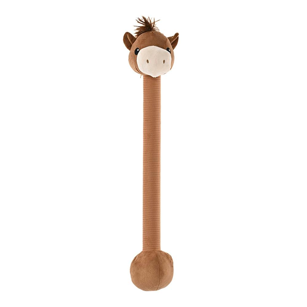 犬用おもちゃ 馬ロングネック ブラウン