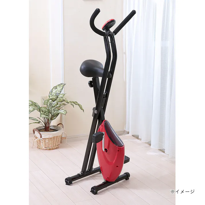 FIGHTING ROAD エアロX型 バイク TAN-211 折り畳みコンパクト収納 キャスター付き フィットネスバイク【別送品】