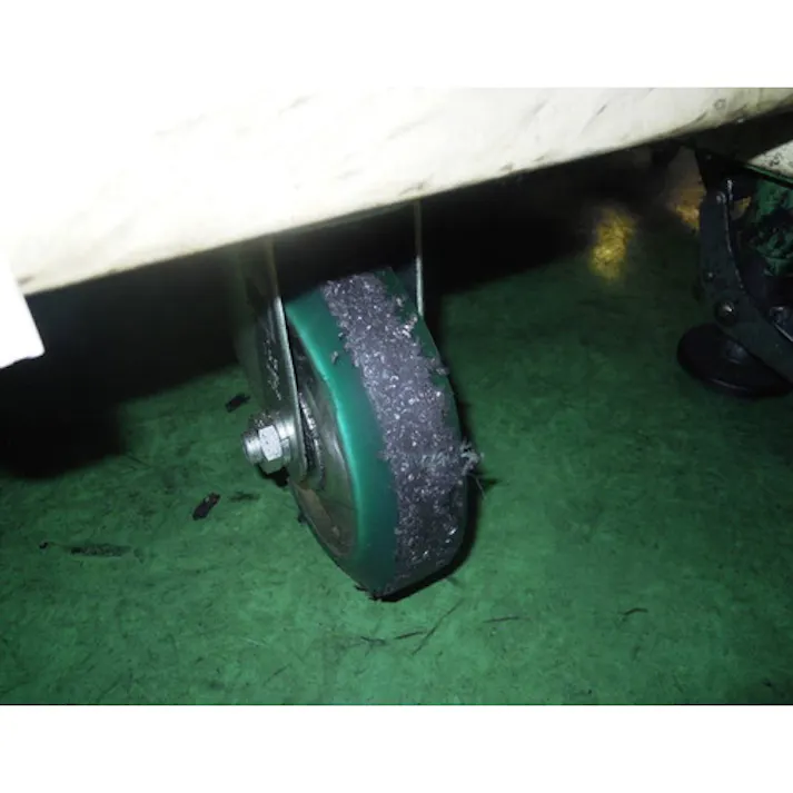 【CAINZ-DASH】ユーエイ キャスター事業部 プレート式 自在 キャスター ウレタン 車輪径130mm PMタイプ PMS型 取付寸法90×90(80×80) PMS-130UWBINJ【別送品】