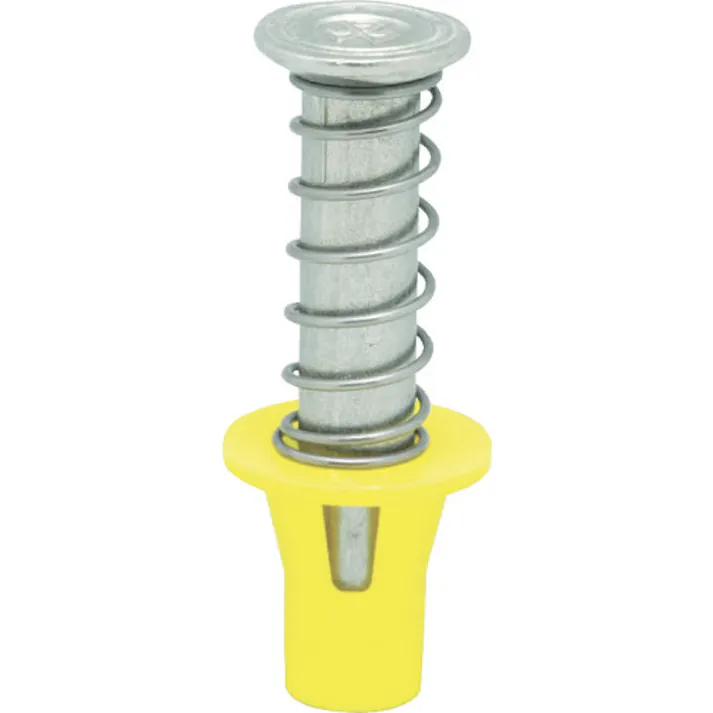 【CAINZ-DASH】三門 デッキプレート用インサート スプリングハンガー 4分 黄 100個入 SH-4055-Y【別送品】